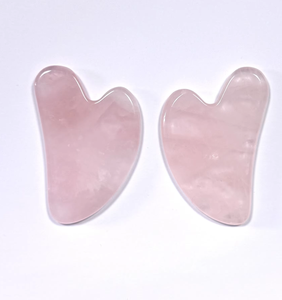 เครื่องมือกัวซาคริสตัลหยกโรสควอตซ์รูปหัวใจสำหรับใบหน้า - Product Image 1