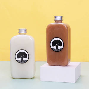 MAYSURE flacon carré de 10oz 12oz en plastique PET transparent bouteille d'eau boisson jus boissons froides bouteilles de thé à bulles avec bouchon à vis - Product Image 5