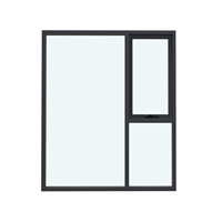 As2047 Construcción comercial australiana Ventanas y puertas de aluminio de doble acristalamiento Toldo Ventana de vidrio Ventanas fijas inferiores