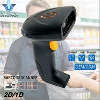 Escáner de Código de Barras Portátil SHUNQI 640*480 CMOS 120FPS de Triple Modo, Compatible con Códigos 1D EAN13 UPC Code128 y Códigos 2D PDF417 QR