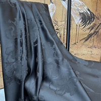 Kain Brokat Jacquard Bunga Timbul Nais 50% Viscose Sutra 50% Poliester, Ringan, Lembut, Mengalir, Bernapas, untuk Gaun Musim Panas Anak Perempuan