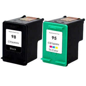 Compatible Hp 98 95 <b>Ink</b> Cartridges Black Tri Color For 5940 2570 8049 8050 8053 C4100 <b>Printer</b> Digital Printing - Product Image 1