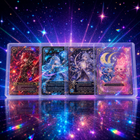 Cartes à collectionner TCG Anime personnalisées OEM, designs sur mesure, papier écologique, holographiques brillantes, cartes de jeu rares étoiles, jeux de cartes.