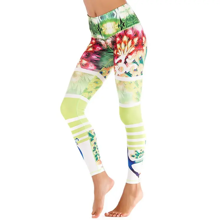 Custom logo stretch high waist sexy fabrics yoga pants workout women leggings custom yoga leggings