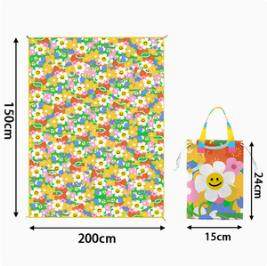 Tapis de pique-nique miniature personnalisé MingChan, tapis anti-humidité, élégant et tendance, tapis portable pour le <span class=keywords><strong>camping</strong></span> printanier, festival de musique - Product Image 5