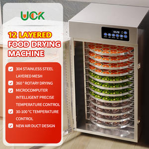 Deshidratador de Alimentos Giratorio, 12 Niveles de Gran Capacidad, Bandejas Grandes de 300 mm, Máquina de Secado Eléctrica para el Hogar y Negocios - Product Image 6