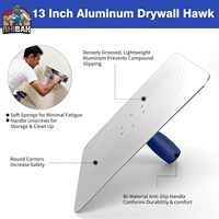Peralatan Tangan Drywall, Set Pisau Drywall, Pisau Dempul, Pisau Taping, Sekop Aluminium Hawk, Sekop Finishing Datar