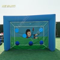But de football gonflable commercial en PVC pour jeu de tir au but, géant, pour 5 à 10 joueurs, idéal pour événements et locations, certifié CE