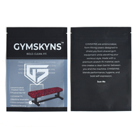 Pochette personnalisée à fermeture éclair trois côtés avec fenêtre transparente pour housse de banc de gym, accessoire textile de fitness