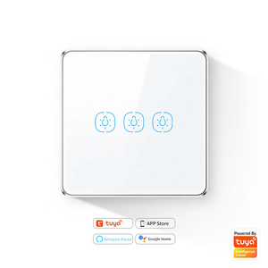 Interruptor de pared inteligente WiFi tuya recientemente desarrollado, interruptor de luz inteligente ZigBee con línea <span class=keywords><strong>neutra</strong></span> para consumo de energía - Product Image 1