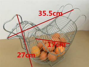 Cestini portaoggetti XH fatti a mano da cucina a forma di gallina di pollo - Product Image 4