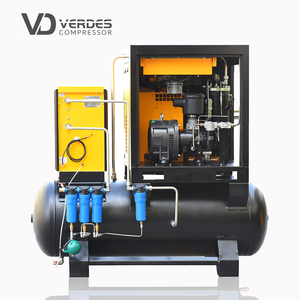 เครื่องอัดอากาศแบบสกรูโรตารี่ VERDES 300L 500L รุ่นเงียบ สำหรับอุตสาหกรรม 10HP 20HP 30HP 8 10 16 บาร์ พร้อมเครื่องทำลมแห้ง แบบพกพา ระบบหล่อลื่นอัตโนมัติ - Product Image 6