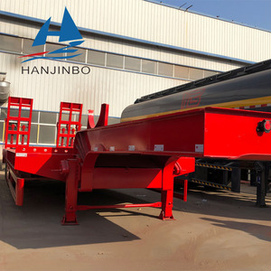 Remolque de Cama Baja de Transporte de 3 Ejes y 40 pies de la Marca <span class=keywords><strong>HJB</strong></span> de Moda, al Precio Más Bajo de Fábrica - Product Image 5
