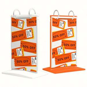 Factory Custom Acrylic <b>Table</b> Display Stand Personalized Menu <b>Card</b> Holder and Sign Rack - Product Image 2