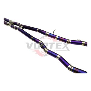 Échappement Vortex 100% en titane à fixation directe pour BMW G90 M5 2025 Performance Racing, silencieux Valvetronic avec embouts chauffants violets - Product Image 2