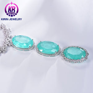 สร้อยคอพร้อมจี้อัญมณีสีเขียวไข่มุกคลาสสิกพร้อมโซ่ยาวคาดอกสุดเซ็กซี่ของผู้หญิงเครื่องประดับชุบทองสวยงามแบบย้อนยุคผลิตภัณฑ์ใหม่ - Product Image 5