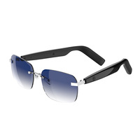 Nouvelles lunettes de soleil intelligentes SG25 Fashion Black-Tech, contrôle tactile, charge Type-C, appels, prise de photos, sans fil