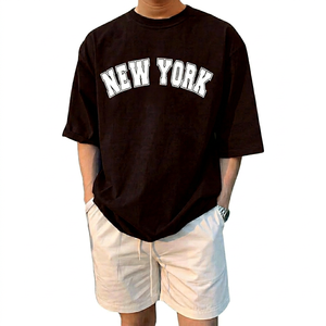 เสื้อยืดผู้ชายคลาสสิคพรีเมียมสำหรับฤดูร้อน แห้งเร็ว ระบายอากาศดี เป็นมิตรกับสิ่งแวดล้อม แขนสั้น ทรงปกติ ผ้าฝ้ายหนา 250 กรัม ไม่ยับง่าย - Product Image 1