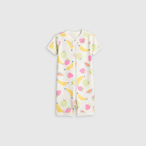 Pijama de una Pieza de Algodón 100% Orgánico para Bebé, Mameluco de Manga Corta, Ropa de Dormir Personalizada para Bebé Recién Nacido - Product Image 6