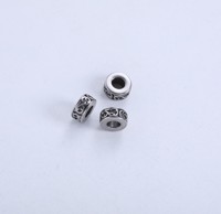 Perles d'espacement rétro en acier inoxydable pour la fabrication de bijoux à bricoler soi-même Accessoires de perles pour bracelets Colliers