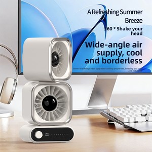 Nouveau modèle 2026 – Mini <span class=keywords><strong>ventilateur</strong></span> de circulation rechargeable avec affichage numérique, portable, <span class=keywords><strong>silencieux</strong></span> et puissant, double tête <span class=keywords><strong>pour</strong></span> bureau - Product Image 6