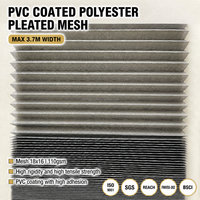 Malla Mosquitera Plegable Tipo Acordeón, Impermeable, Antipolvo, Recubierta de PVC, Poliéster, en Oferta