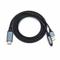 Câble convertisseur audio ARC/eARC vers optique Toslink SPDIF, gaine en aluminium tressé, port d'affichage