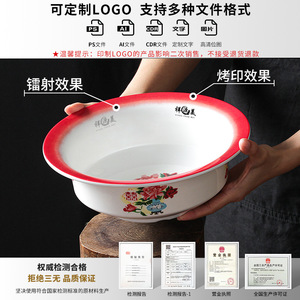 Juego de Tazones de Melamina Xiangyuan, Imitación de Porcelana, Tazones Grandes para Sopa de Fideos, Uso Comercial en Restaurantes - Product Image 5
