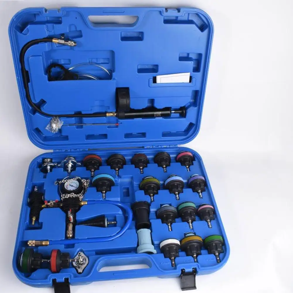Kit de detección de fugas de vehículos, herramientas, bomba de vacío manual, sistema de refrigeración, probador de presión del radiador y recarga