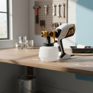 <span class=keywords><strong>Pistolet</strong></span> de peinture électrique JimBon 600W 700W à aspiration par gravité avec godet de 1200ML pour véhicules, voitures, bois et clôtures 650 800W - Product Image 1