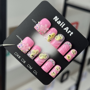 Wholesale Factory Luxury <strong>Nail</strong> Supplies High-end Smooth Handmade Press on <strong>Nails</strong> Custom Design Full Cover <strong>Nail</strong> Art <strong>Set</strong> - Product Image 4