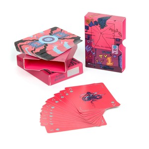 Cartes à jouer en plastique personnalisées avec logo d'entreprise, design de marque familiale, finition brillante classique et durable - Product Image 2