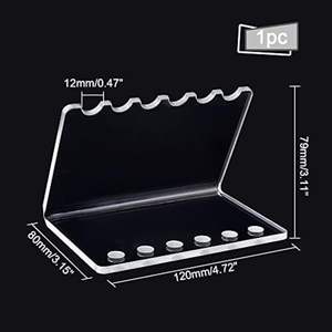 Exhibidor Acrílico Transparente de 6 Orificios, Moderno, Personalizado de Fábrica, para Exhibición de Prendas en Oficinas - Product Image 2