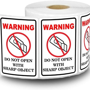 Industrial Warning <b>Label</b> 2x3 Inches Self Adhesive Durable Paper Rectangular For Shipping <b>Packaging</b> - Product Image 1