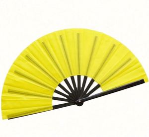 Abanico de Mano Grande de Plástico con Diseño de Seda para Kung Fu y Tai Chi, 33 cm, de Fabricantes Chinos, Color Rojo, para Recuerdos de Fiesta - Product Image 5