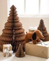 Décoration de lanterne en nid d'abeille - Boules de Noël en papier de qualité supérieure pour une décoration de fêtes durable