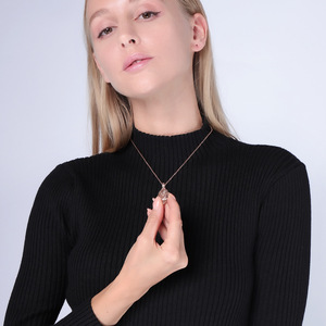 Collier DIY en acier inoxydable 316L ajouré, diffuseur d'huiles essentielles, pendentif cage à perles, chaîne en acier titane - Product Image 4
