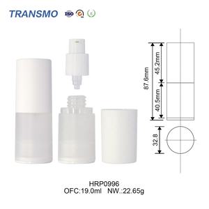 Bouteilles de lotion en plastique recyclé, logo personnalisé, flacon pompe sans air, flacon pompe pour lotion 18 ml - Product Image 2
