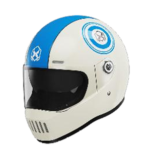 Casque de moto intégral de style rétro pour enfants en ABS avec doublure en mousse et fermeture à dégagement rapide Produit OEM de taille libre - Product Image 1