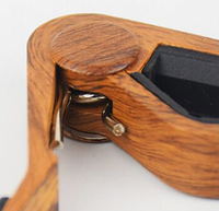 Capo de guitare en métal à grain de bois personnalisé - Pince électrique très vendue pour guitare et ukulélé, conception durable, style tendance, emballage en boîte