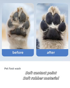 Limpiador de Patas de Perro Eléctrico Portátil, Cepillo Suave de ABS y TPR, Recargable con un Botón, Impermeable, Taza de Lavado de Patas para Baño de Mascotas - Product Image 5