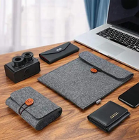 Sac de protection durable résistant à l'eau 11/13/15/17 pouces pochette de rangement pour ordinateur portable en feutre d'affaires sac de documents pour Ipad