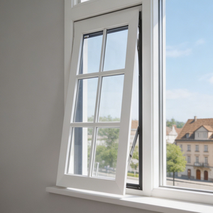 Fenêtres à profil bas en aluminium biseauté avec verre <span class=keywords><strong>anthracite</strong></span>, à ouverture par le haut, pour façades de bâtiments modernes - Product Image 4