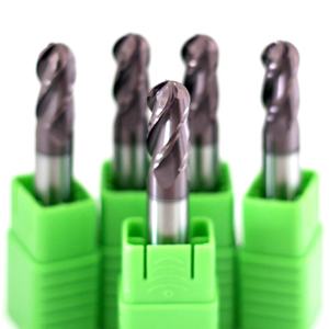 Rल्ड Hrc60 4-फ्लैट ठोस कार्बाइड उच्च परिशुद्धता वाला कार्बाइड उच्च परिशुद्धता टिलीन कोटेड बॉल नाक अंत मिल - Product Image 6