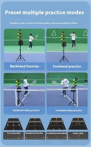 Equipo de entrenamiento deportivo dual <span class=keywords><strong>profesional</strong></span> portátil, velocidad de pelota ajustable y máquina de pelota de tenis y Pickleball de frecuencia - Product Image 3
