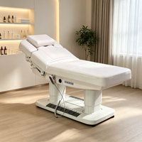 Table de massage électrique 4 moteurs réglable pour soins du visage, SPA, salon, avec commande au pied pour clinique esthétique