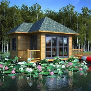 Cabane d'été moderne en bois, bois traités sous pression, pour camping et complexe hôtelier, personnalisable - Product Image 2