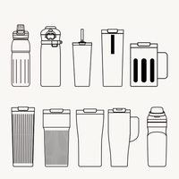 Botella de Agua Plegable de Silicona de 550 ml, Libre de BPA, Apta para Alimentos, Ecológica, Minimalista, para Niños, Regreso a Clases, Venta Directa B2B