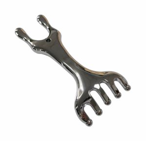 Herramientas de masaje metálicas 2 en 1 de doble propósito para terapia del cuero cabelludo y raspador nasal - Product Image 6