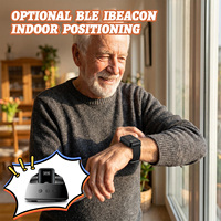 Montre connectée GPS 4G VS18, écran carré, bouton SOS pour personnes âgées, positionnement multi-mode Beidou WIFI LBS, charge magnétique